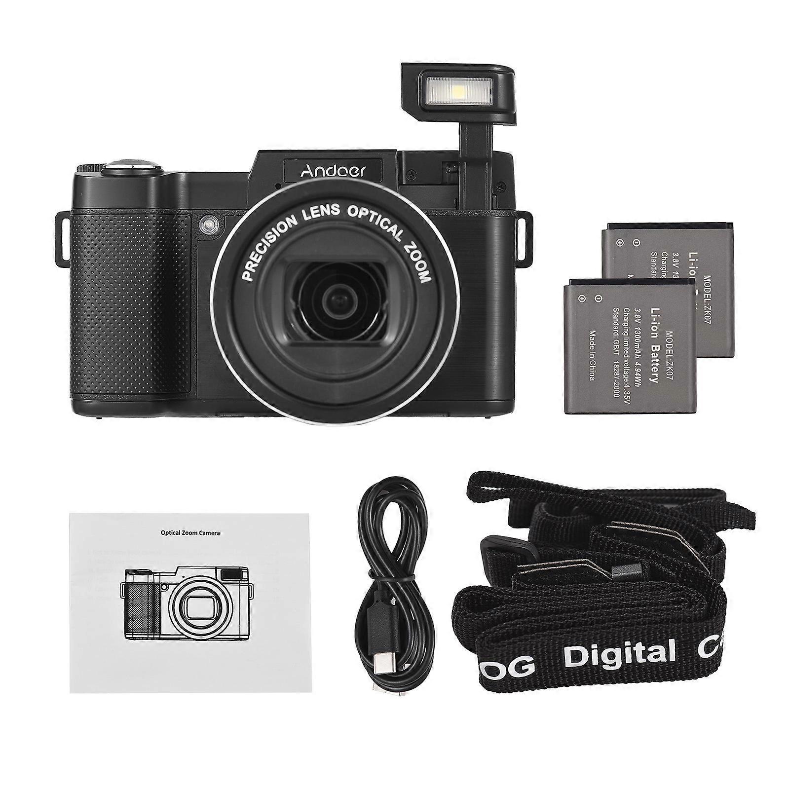 Capture Every Moment with 4K Digital Camera - 48MP Photos, 5X Optical Zoom, Portable