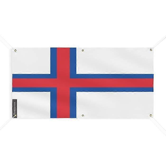 Faroe Islands Flag Banner 6 Grommets 200x400cm Polyester