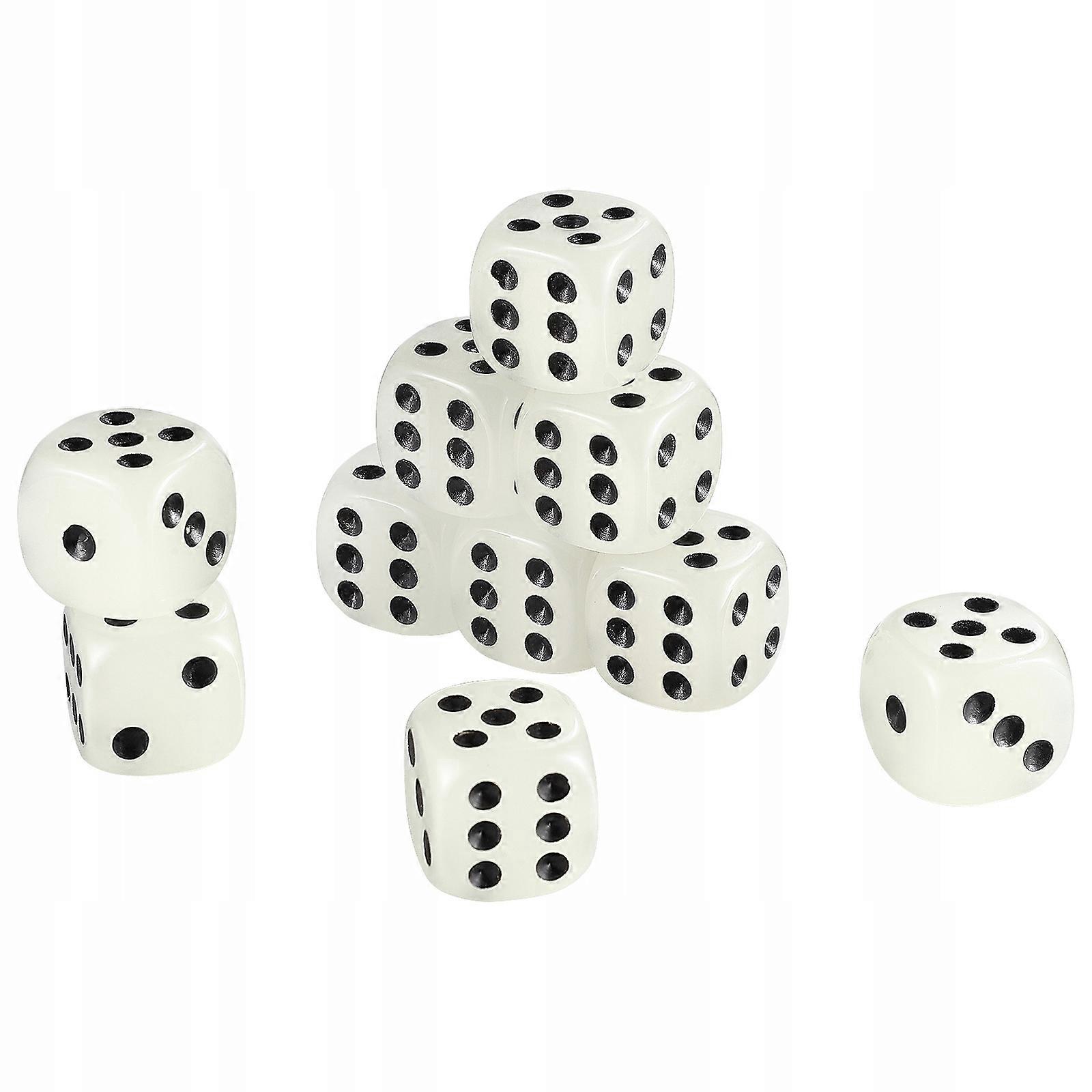 Luminous Dice Party Table Game Dices Small 10 Pcs