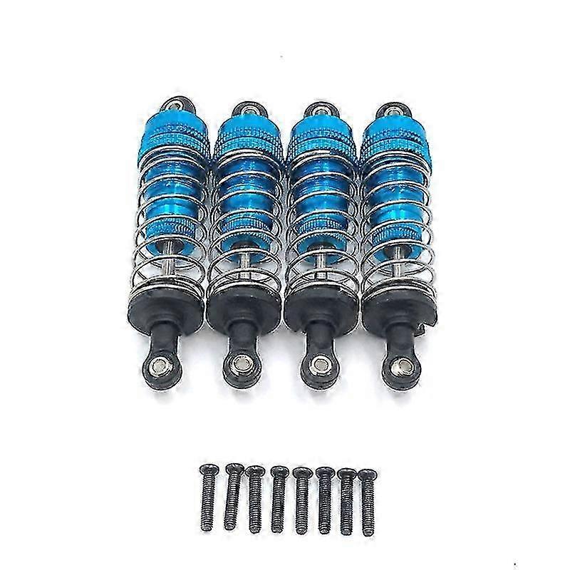 4pcs Metal Damper For 124019 124018 144001 Rc Car Spare Parts Upgrade Accessories,blue