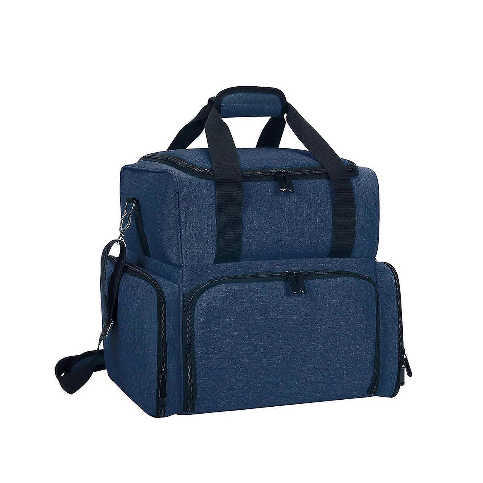Nail Polish Storage Bag 80 Bottle Organizer Case Travel (Blue)