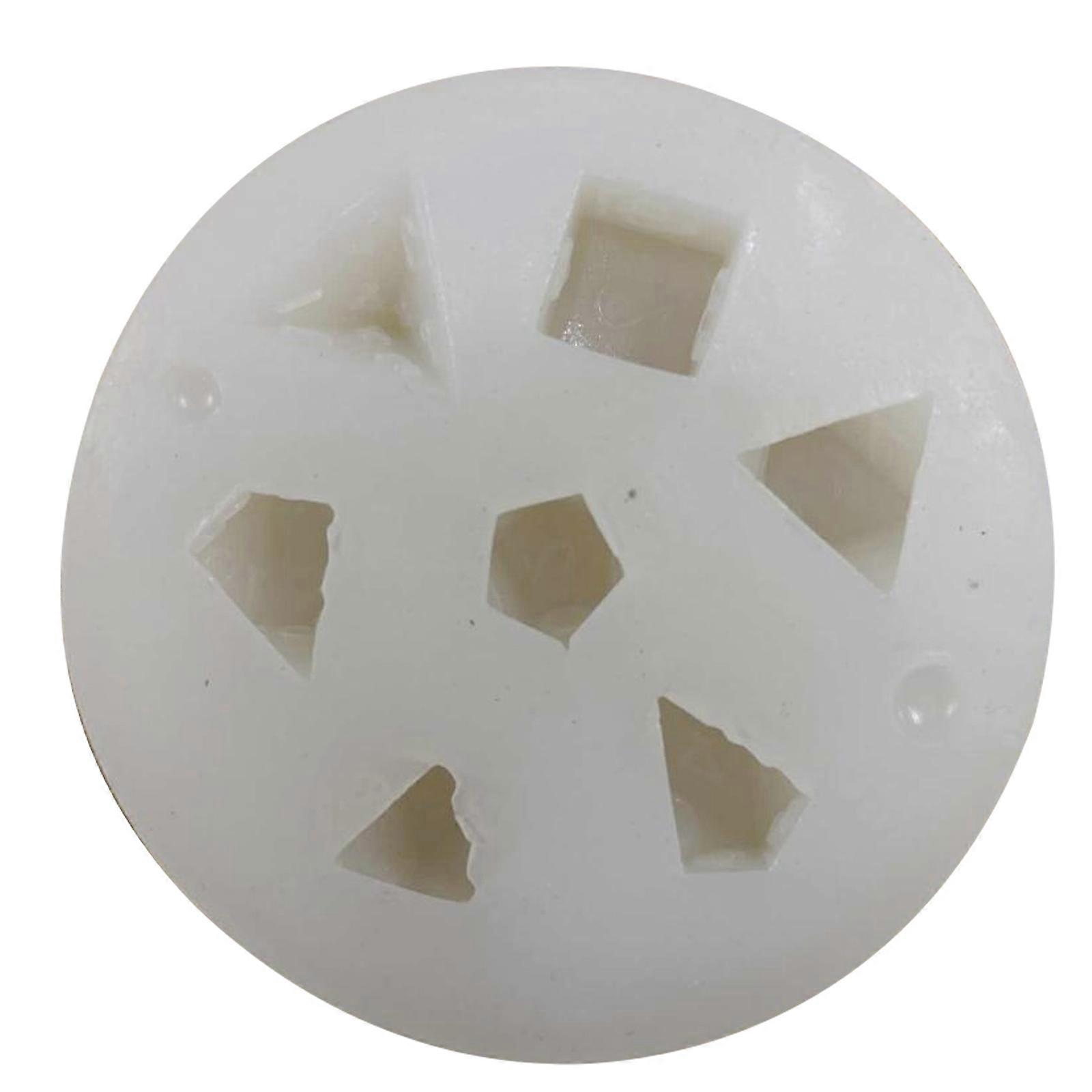 7 Shapes Dices Dies Resin Casting Mold Game Dices Pentagon Square Triangle Dices Mold Digital Dices Game Home Crafts