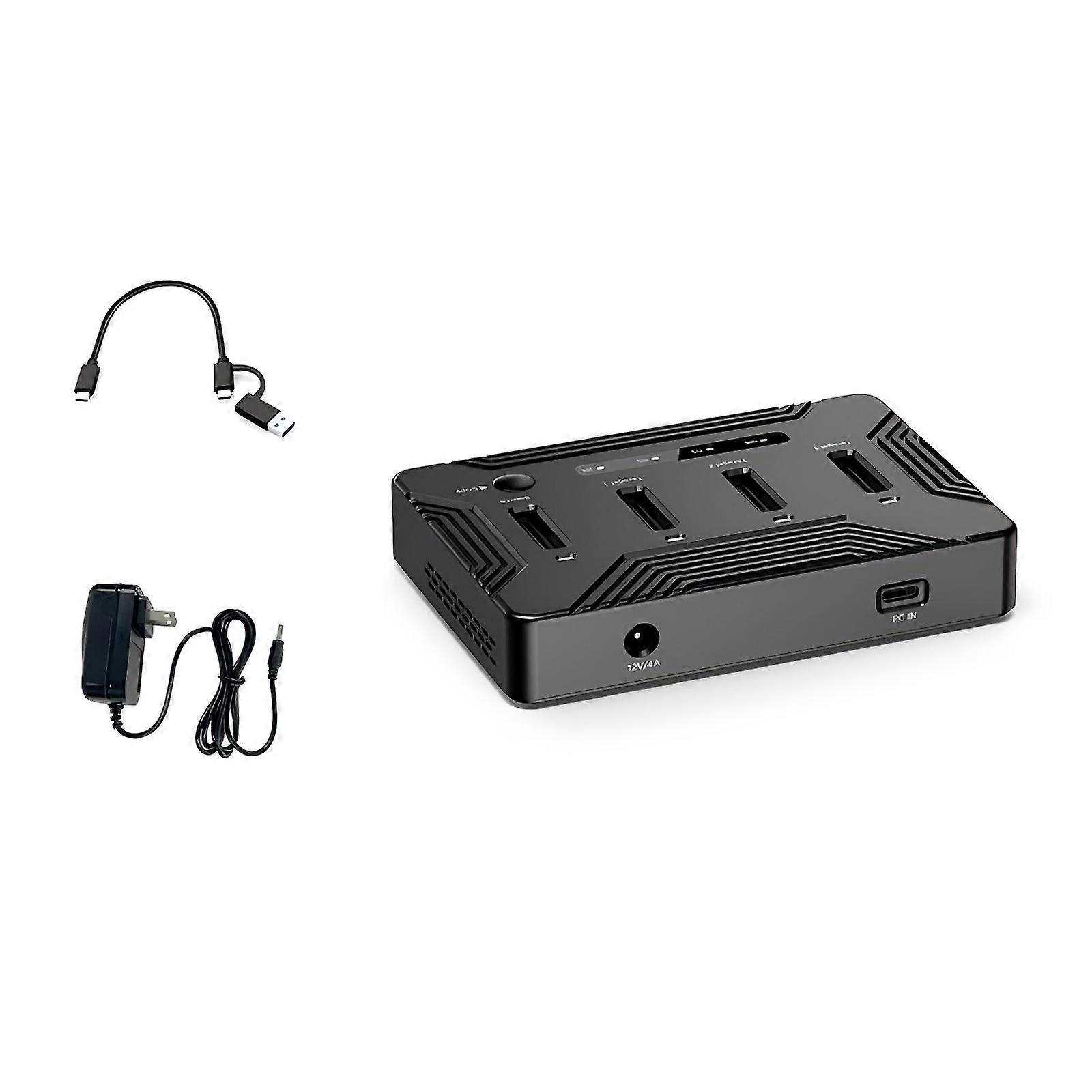 M.2 NVMe Cloner 4 in 1 Hard Drive Duplicaotr Clone Docking Station 4 Bay M.2 SSDs Cloner for NVMe SSDs 22110 2280 2260