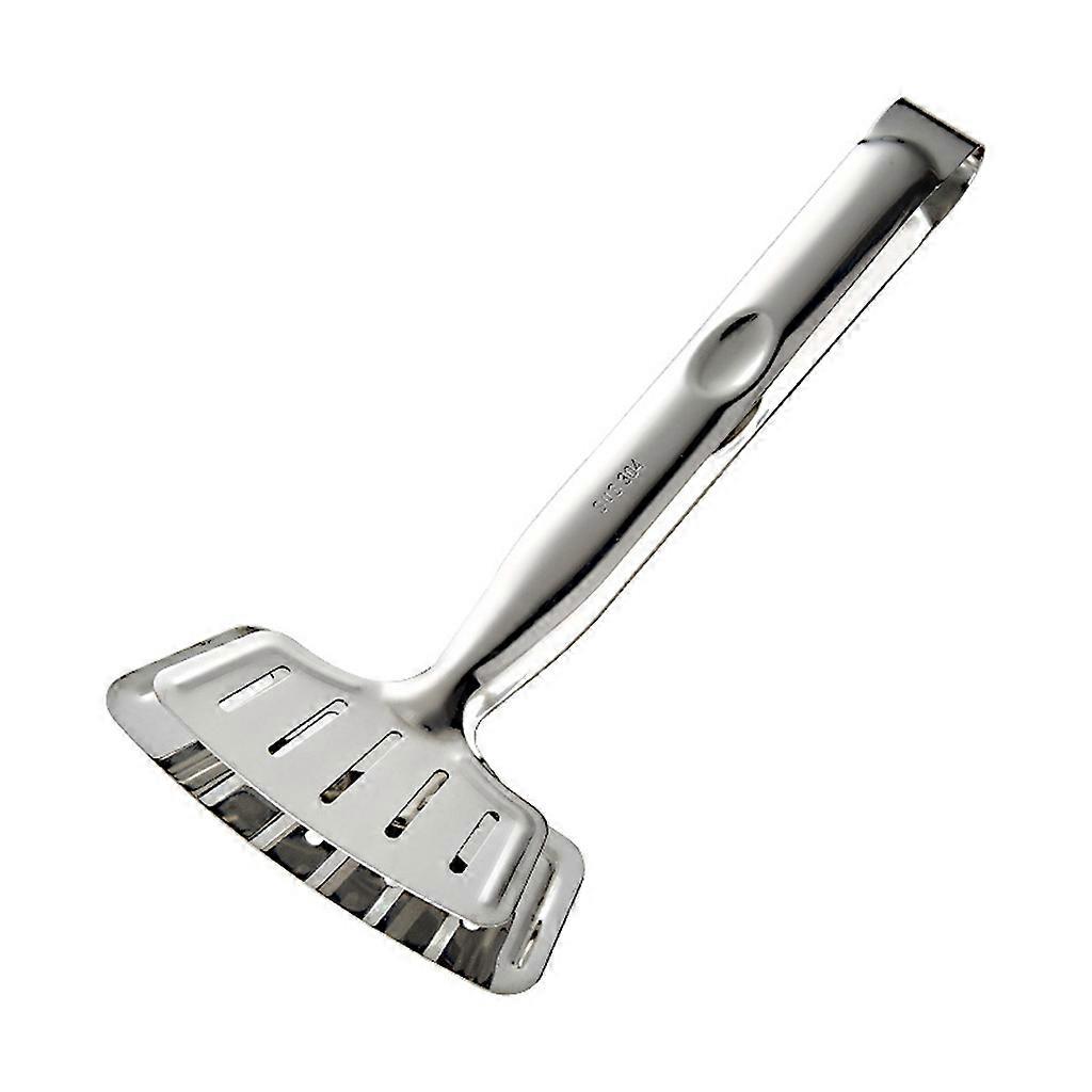 Spatula Tongs Steak Clamp Stainless Slotted Double Spatula Multi-Function Food Flipping Spatula Tongs Clip for Bread Egg