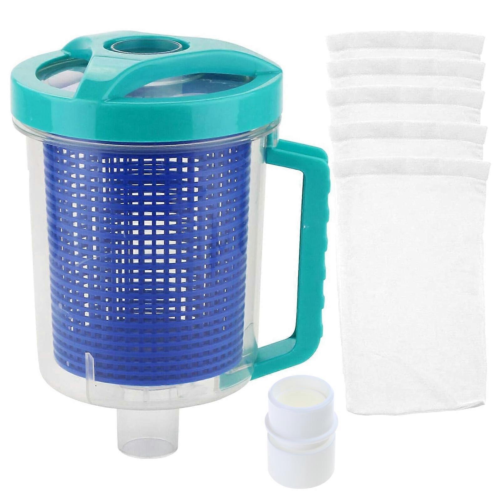 Plastic Pool Leaf Collector Convenient Pool Filter Replacement Pool Maintenance Equipment Pool Leaf Canister Catcher