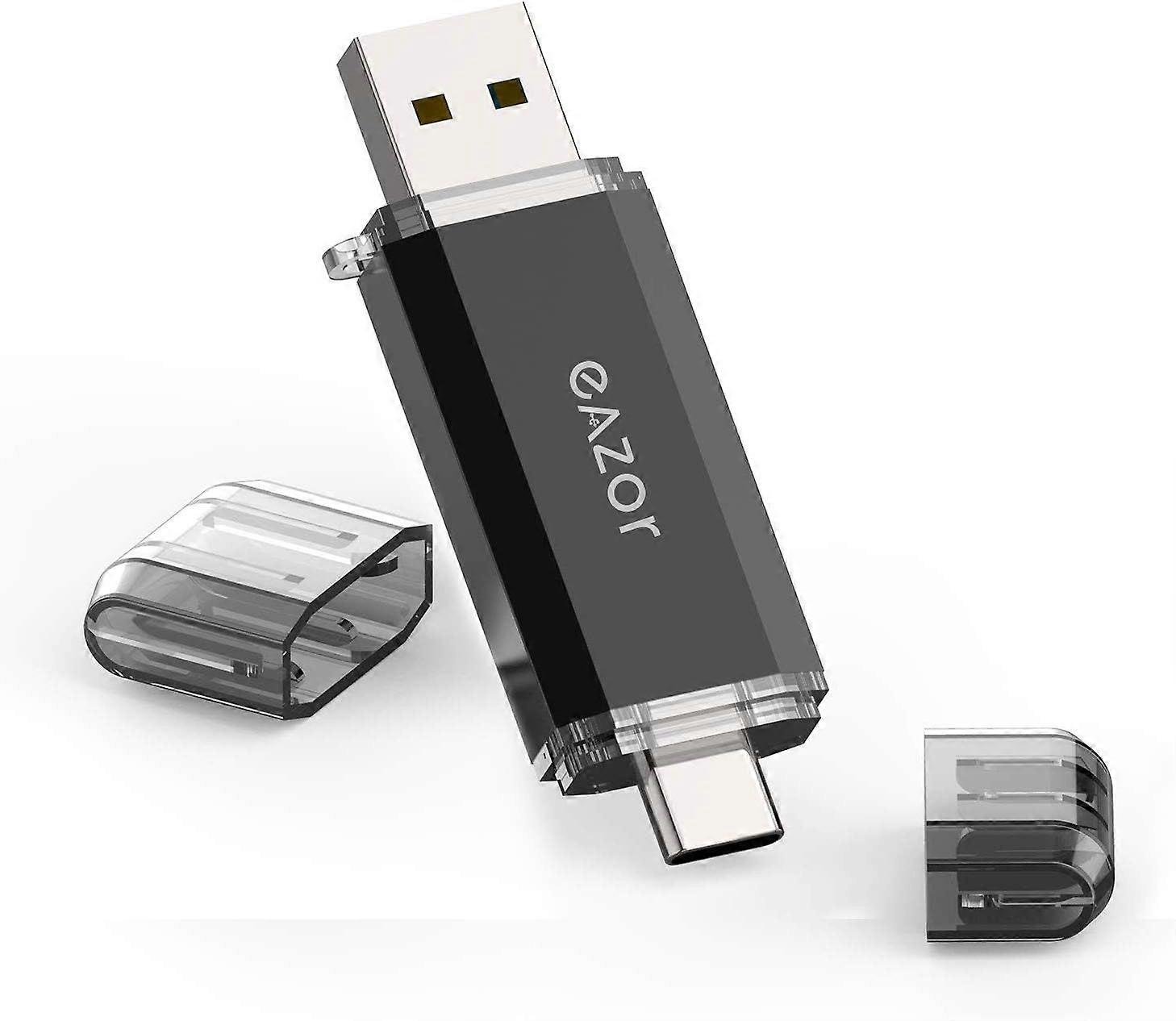 Type C Flash Drive, 2 in 1 OTG USB C+ USB 3.0 Dual Drive Waterproof Memory Stick