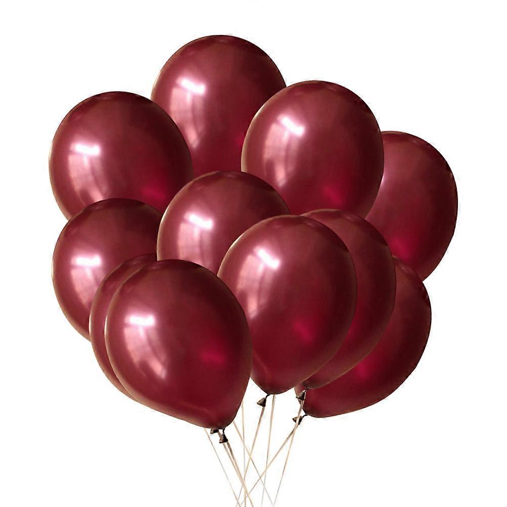 Red Balloons for Stylish Decorations, Compatible with Air or Helium Use