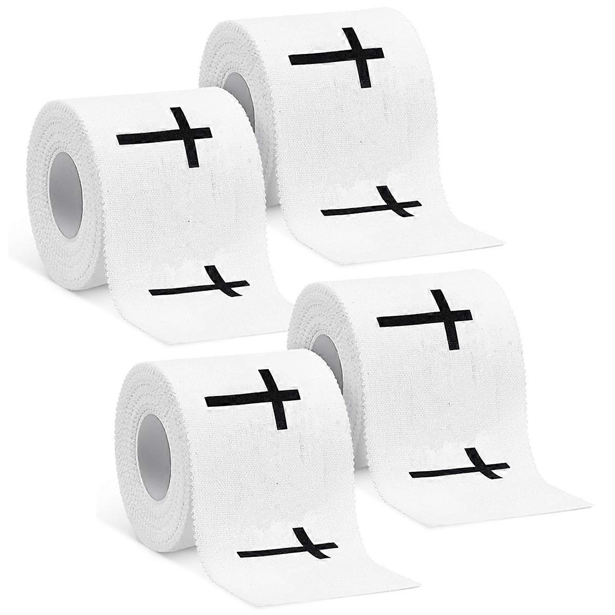 4 Pcs Christian Athletic Tape Sports Tapes 2inch X 23ft Jesus Cotton Wrist Tape for Sports Athlete