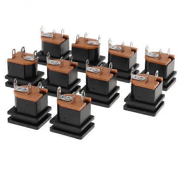 2xDC Power Jack Socket Adapter 5.5mmx2.1mm Female Welder Square Plug