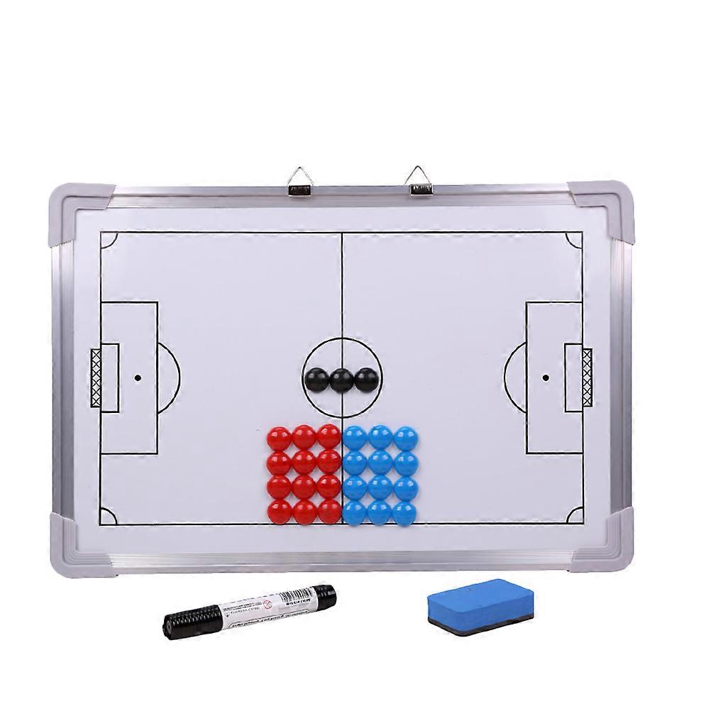 27 Pcs Aluminum Alloy Football Board with Hangable Design, Fridge Magnets, Eraser & Pen – Lightweight & Portable for Practice Sessions