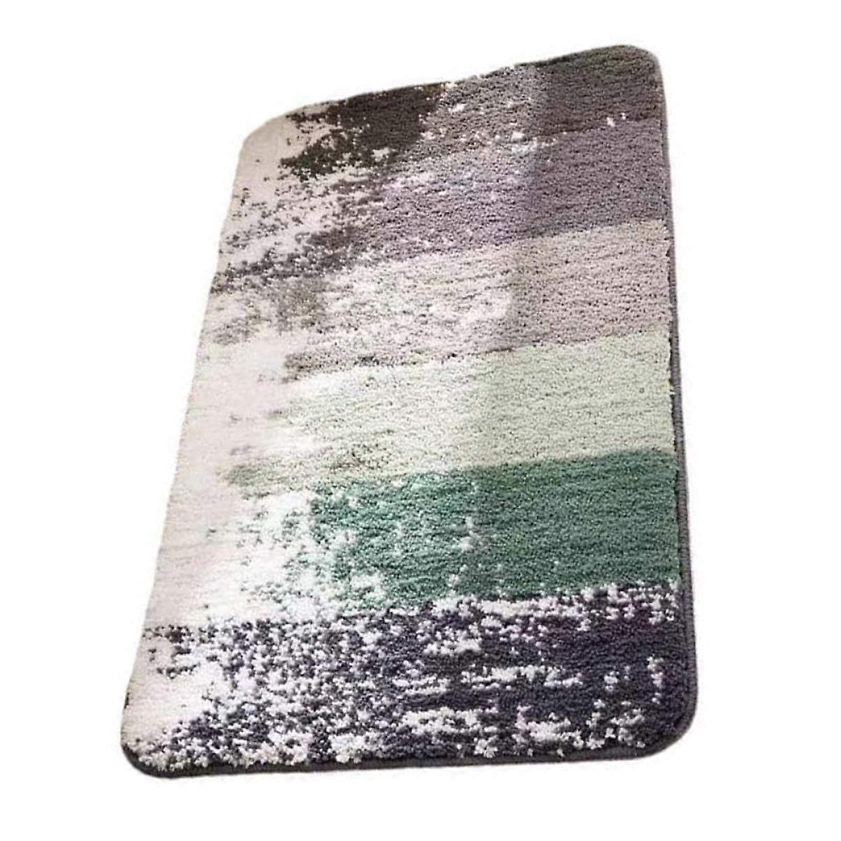 Outdoor Rug Machine Washable Bath Mat Polyester Grey 80x50cm