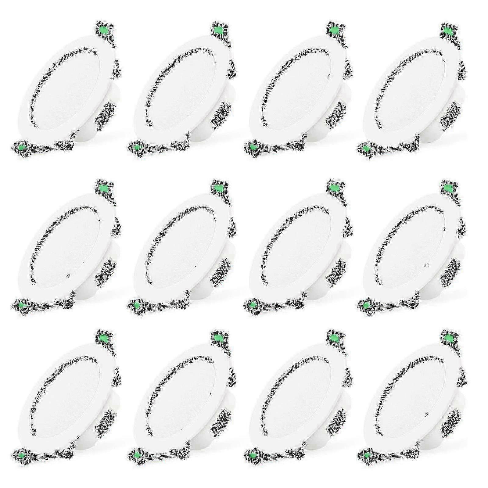 Slim Ceiling Spot Lights with 7W White LEDs 12 Pack Edition 0618