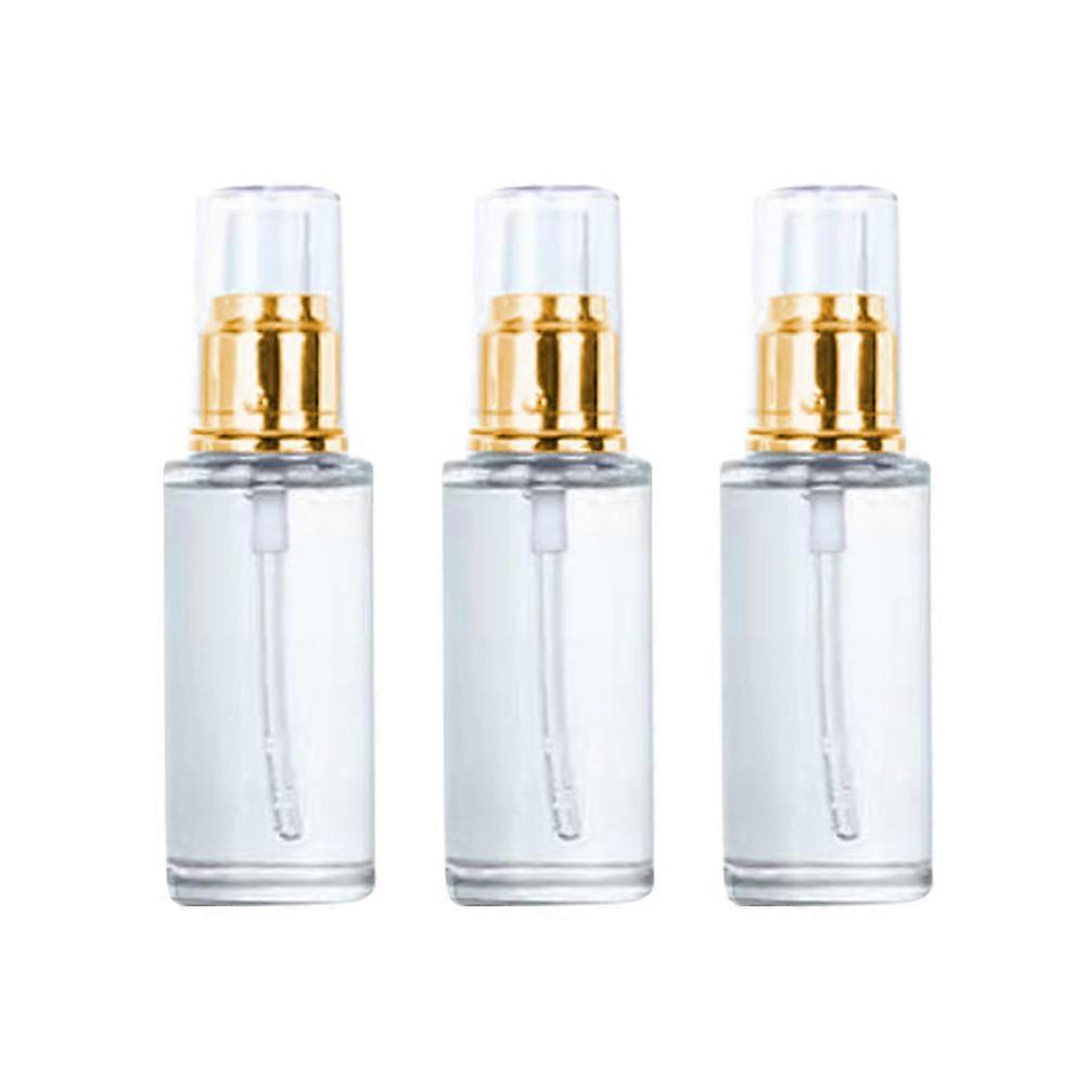Mini Bottle With Pump Empty Pump Cosmetic Bottles Travel Daily Commute White 50ml Pressure-Resilient 3Set