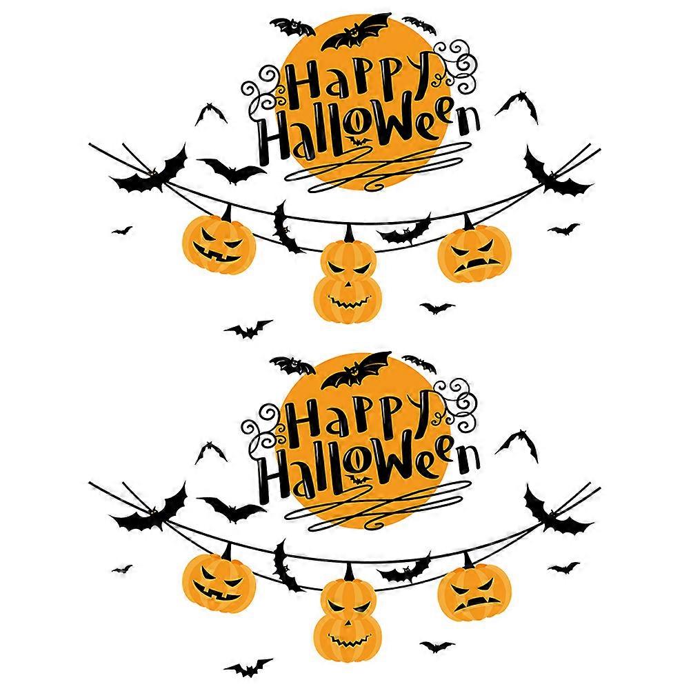 Halloween Bedroom Decorations Removable Wall Stickers 60X45CM 2Pcs