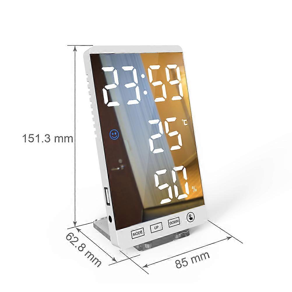Alarm Bedside Clocks Usb Powered Clock Furnishing Temperature Display 1Set