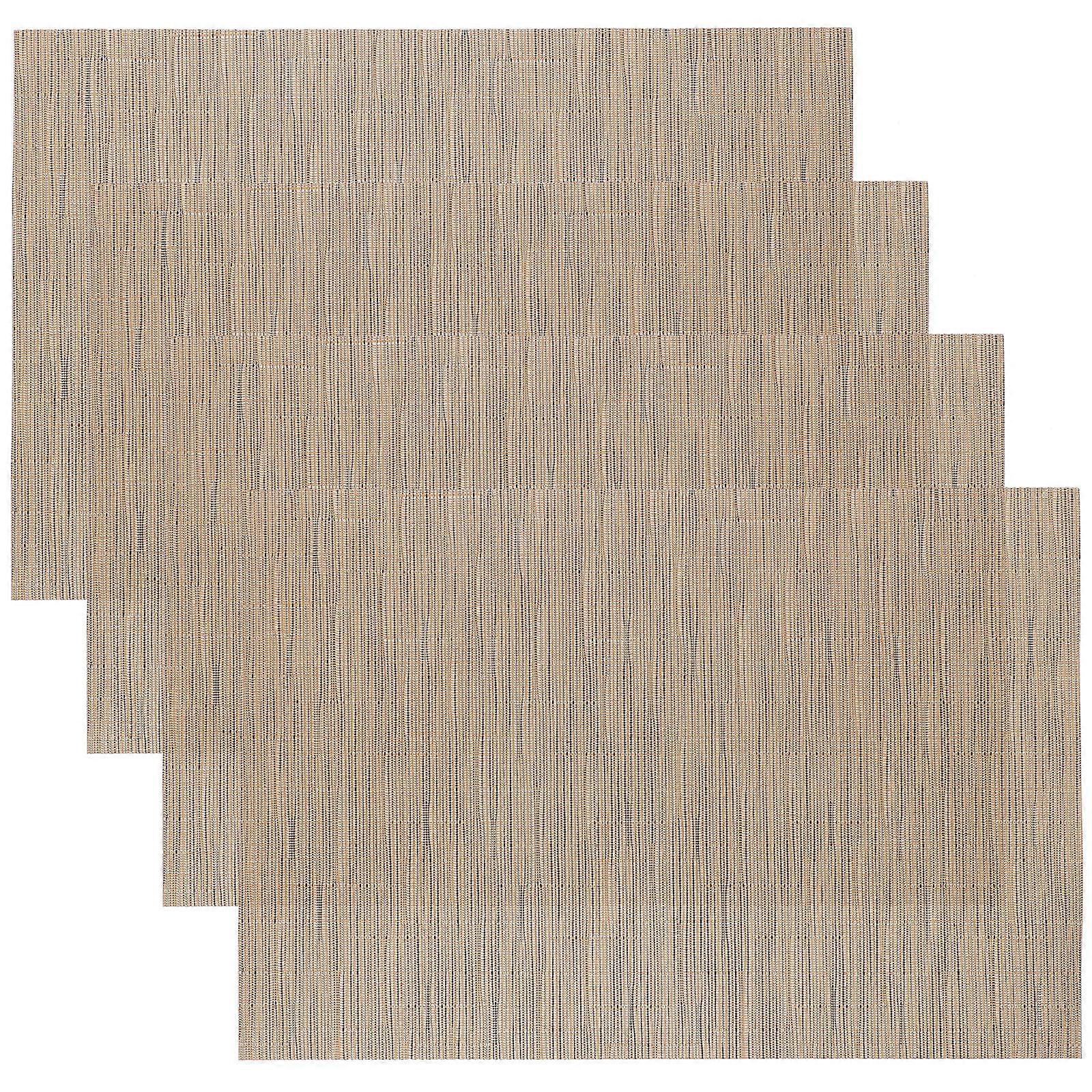 4pcs Placemats Table Mats for Dining Room Heat Insulation Kitchen Table Decor 30% Polyester Yarn