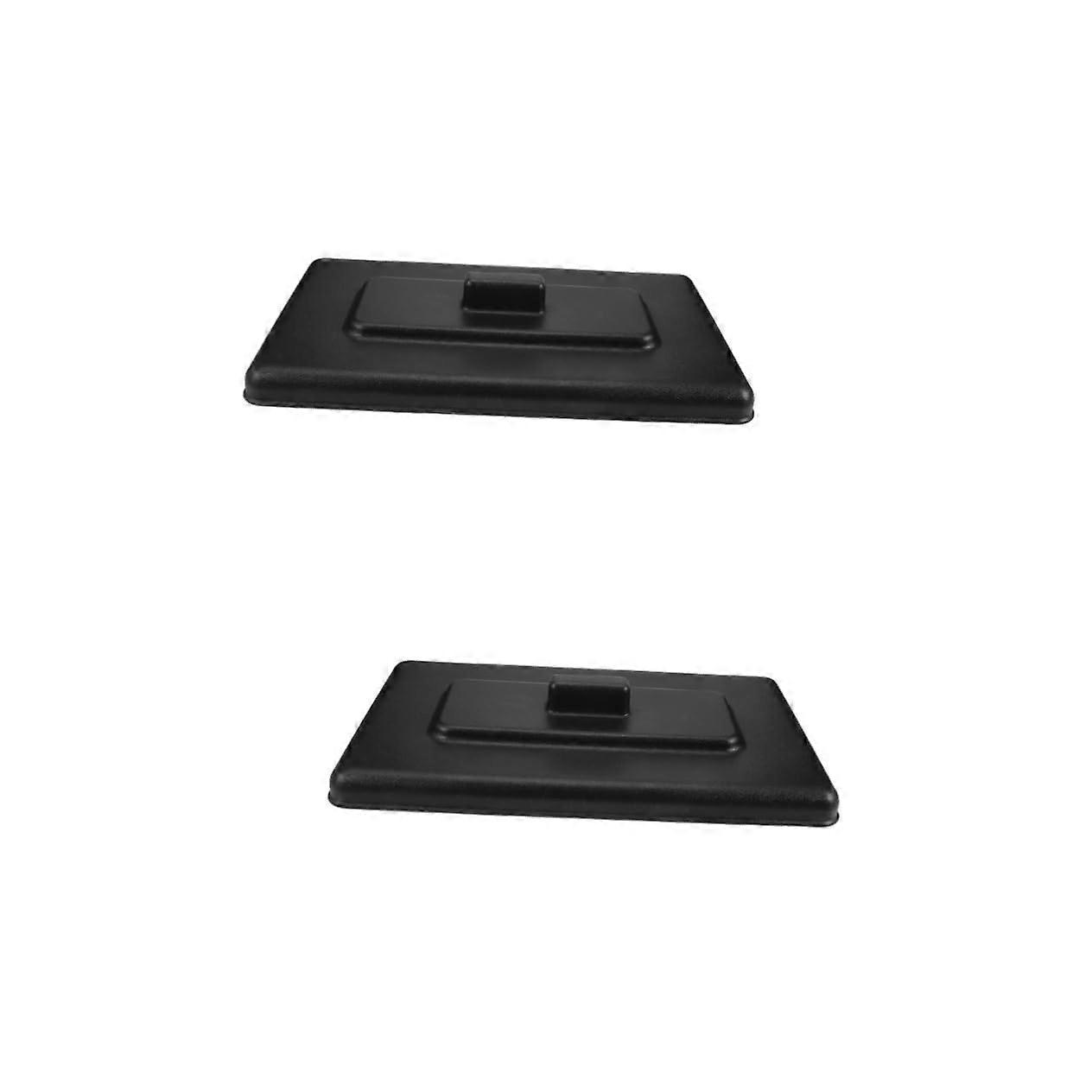 Handled Cover Two Pack Portable Protector For Kitchen Utensils, Food Processor, Ice Cream - Plastic Black