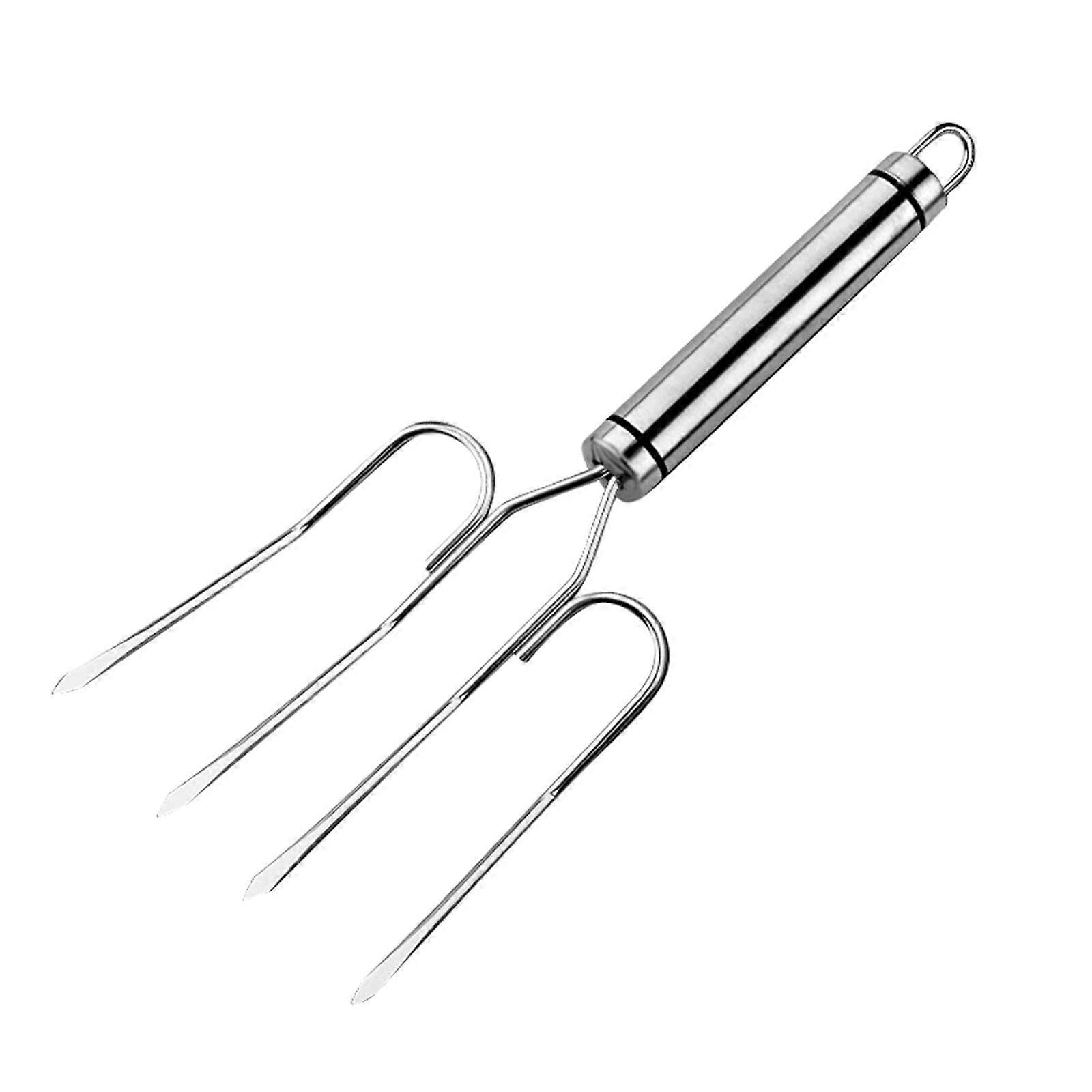 Barbecue Chicken Fork Stainless Steel Large Head Grill Meat Fork