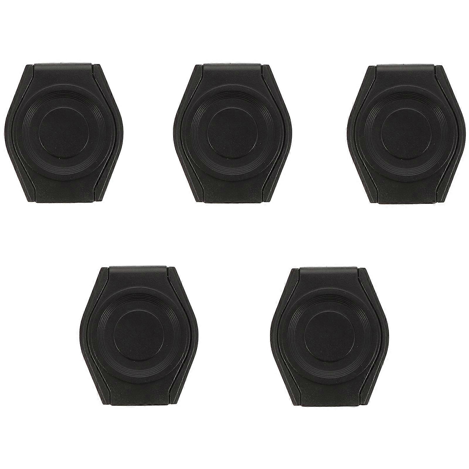 Practical Webcam Protective Caps for Privacy Security 5 Pieces Black Plastic Compact Size