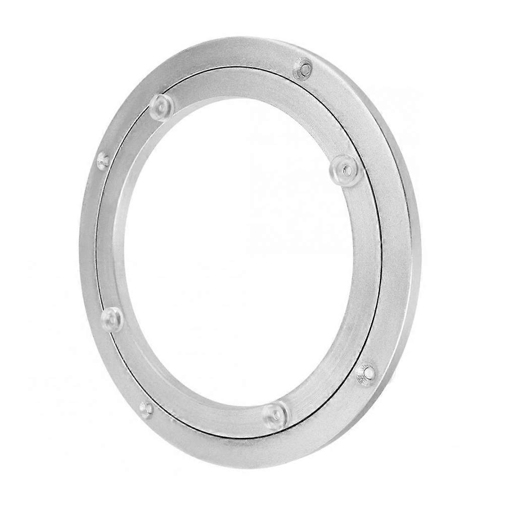 Dining Table Aluminum Turntable Rotating Support Banquets Silver 1Set