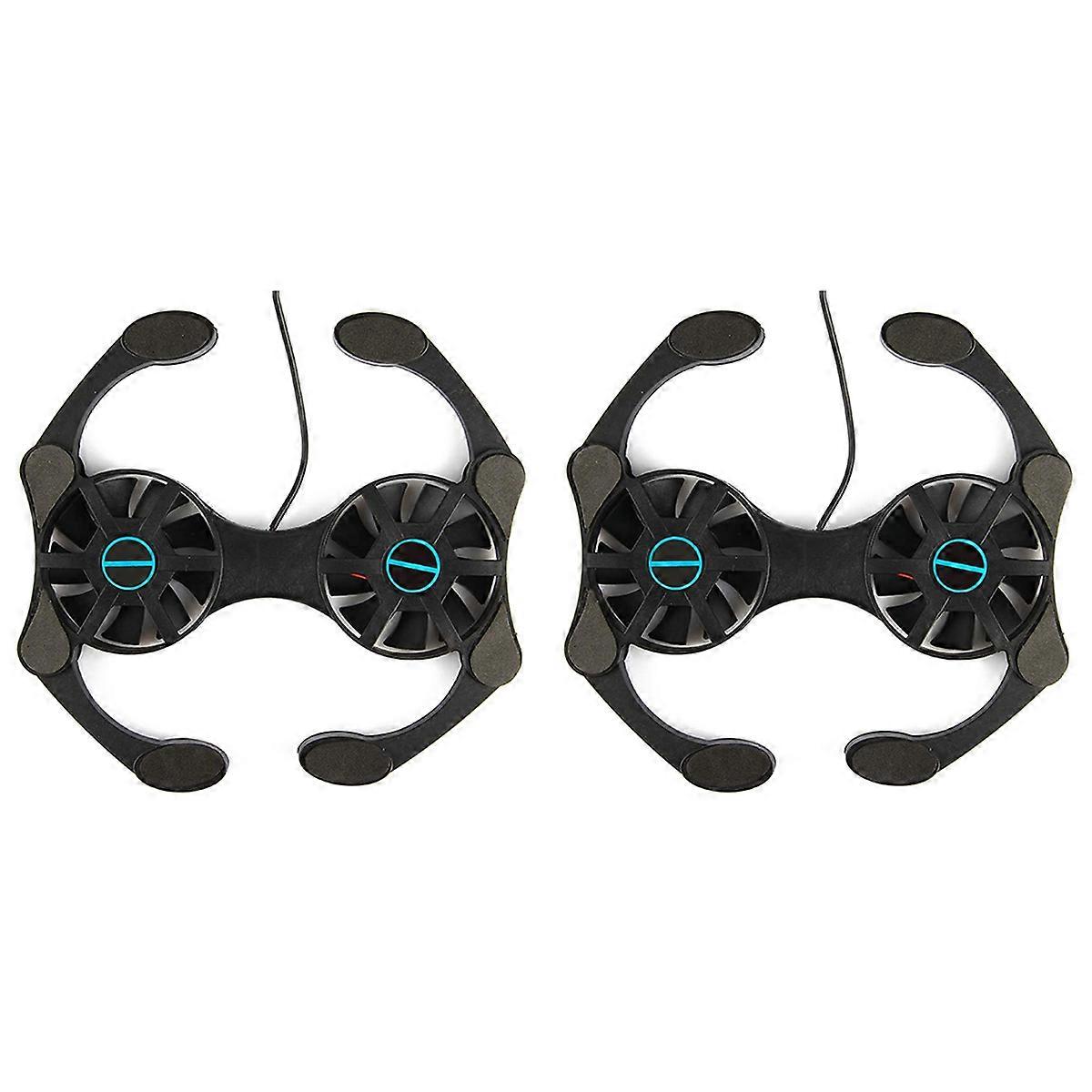 2X Laptop Cooling Base, Laptop Pc Support - Easy to Carry,Compatible for 10-15.6Inch with 2 Silent F