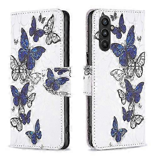 For Samsung Galaxy A25 5G Colored Drawing Pattern Leather Mobile Phone Case