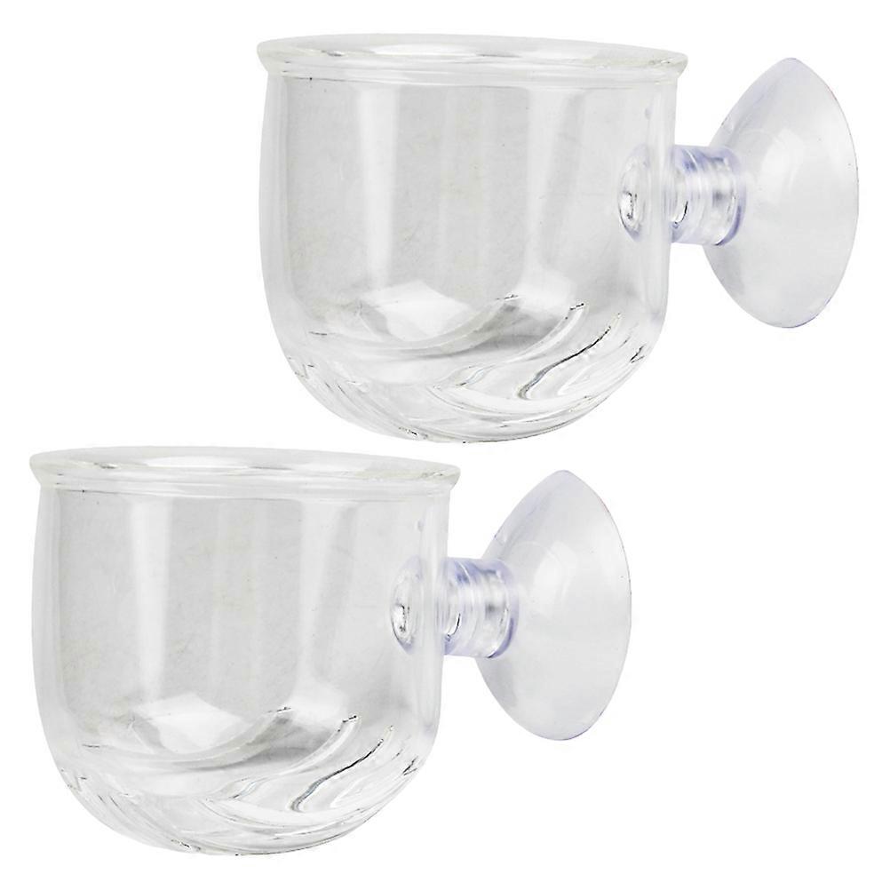 Fish Tank Accessories Aquarium Accessory Transparent Capture 2Pcs