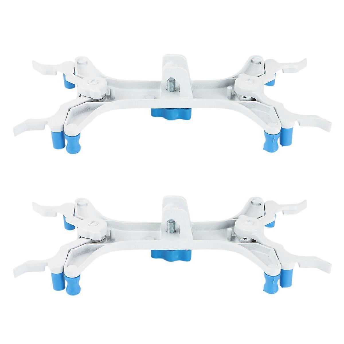 2X Aluminum Double Burette Clamp, Adjustable Burette Clamp Burette Clamp Butterfly Spring-Loaded Lab