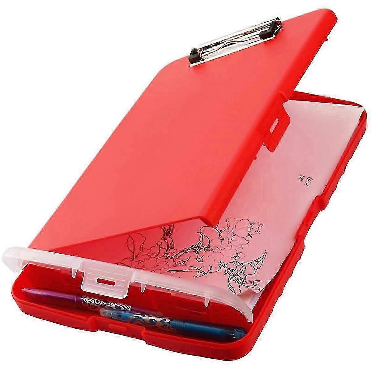 Clipboard Organizer with Storage - Foldable Nursing Clipboard & File Folder (Orange)