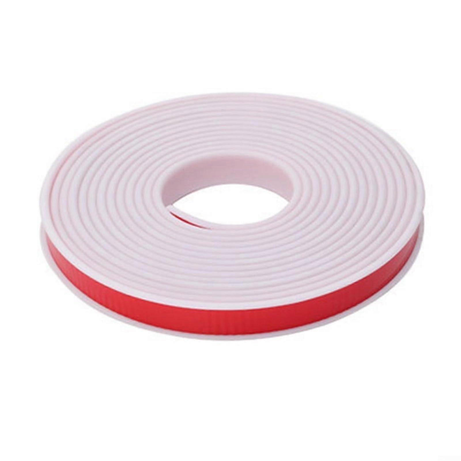 25 mm U-Shaped TPE Wood Edging Strip for Cabinets and Furniture, Soft White Edge Banding, 300 cm Length