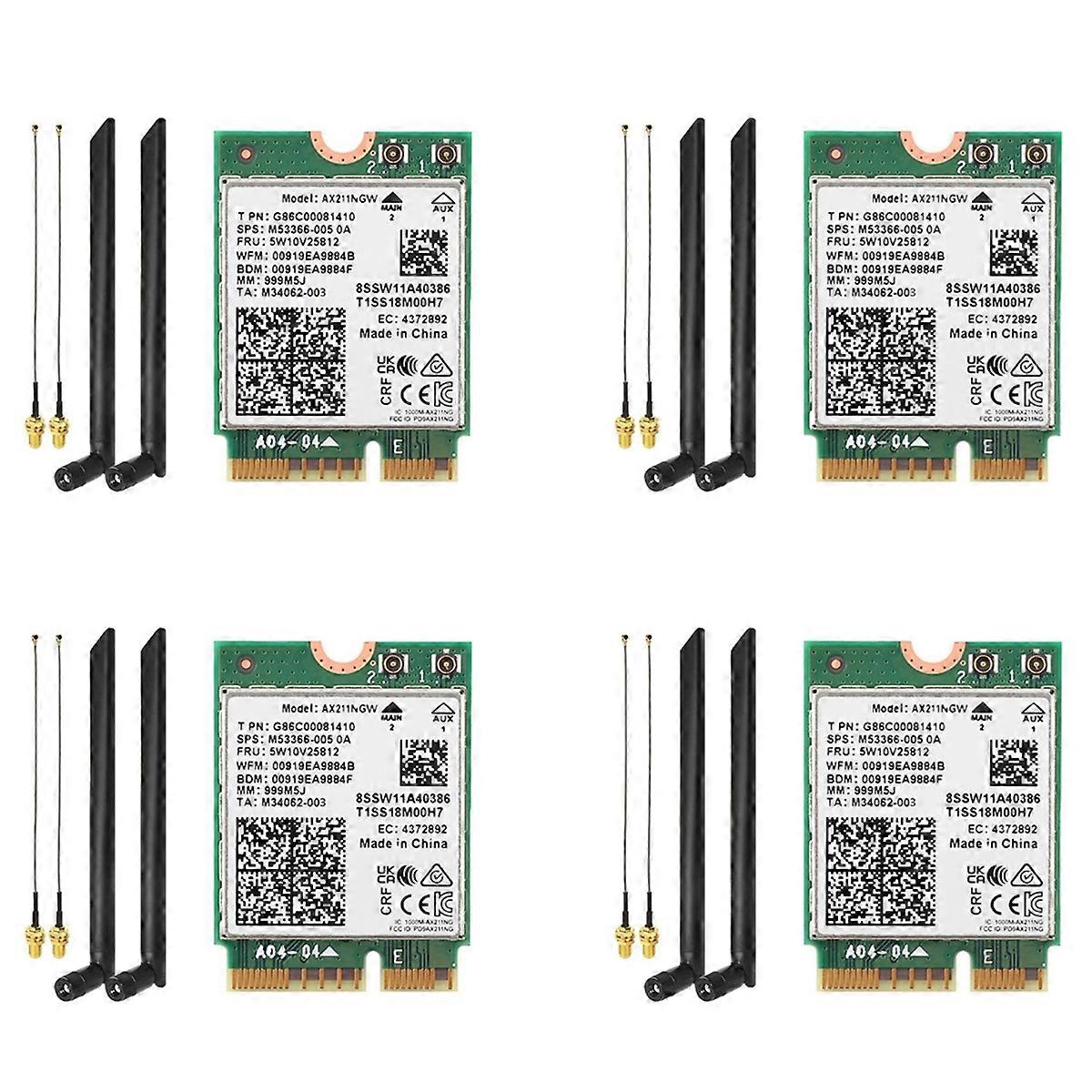 AX211NGW WiFi 6E Tri Band 2.4G/5G/6Ghz Wireless Network Wifi Card