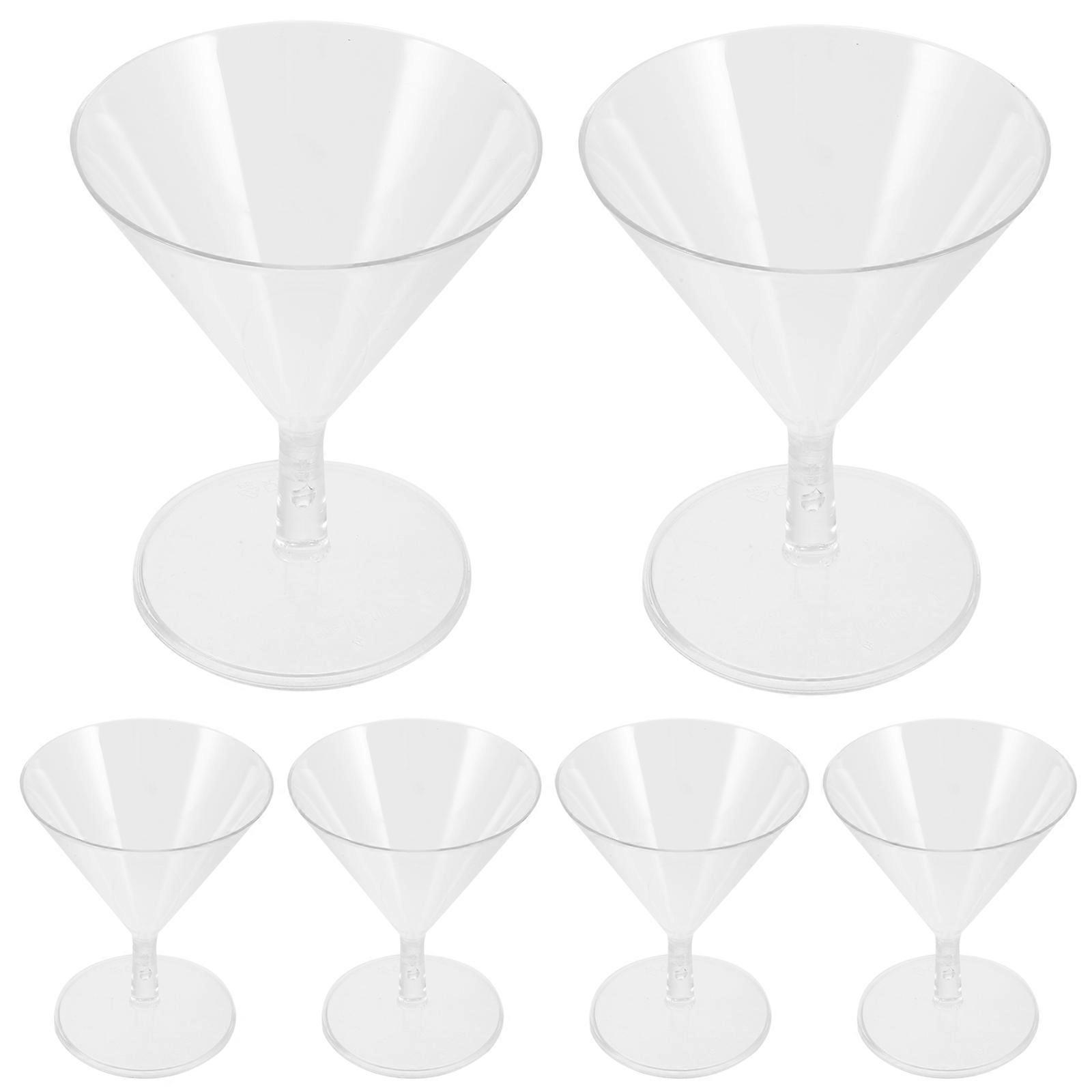 Clear Plastic Cup Unbreakable Glasses For Party 8Pcs