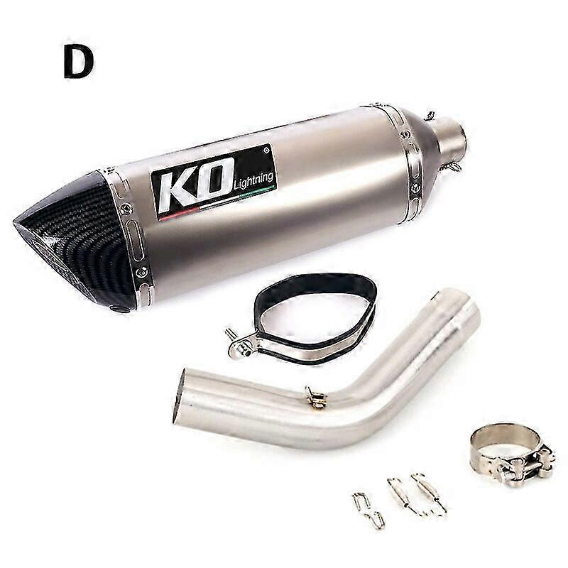 Auspuff Mittellenker Rohr für bestimmte Marken Motorräder mit reserviertem Katalysator und Schalldämpfer Slip On 470MM DB Killer