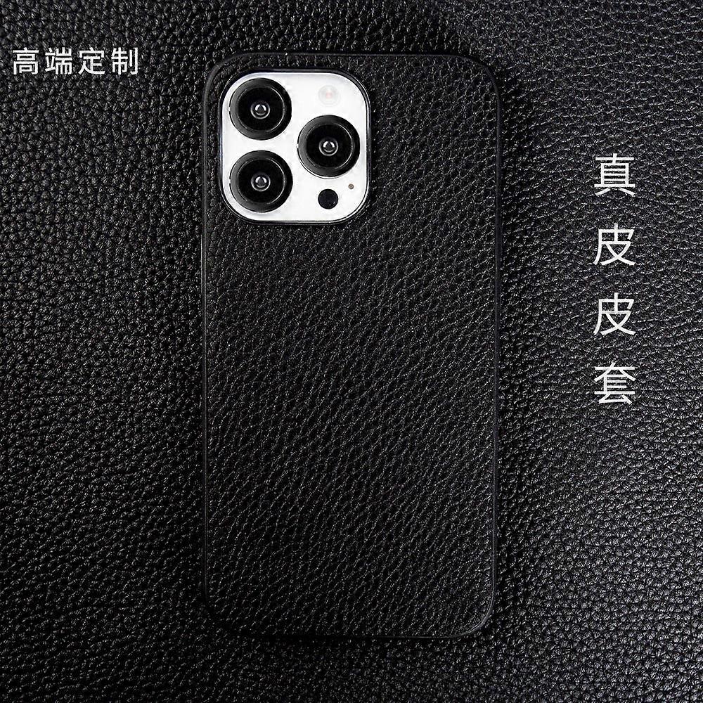 Case For Iphone 13 Black Leather Anti-fall Full No3437