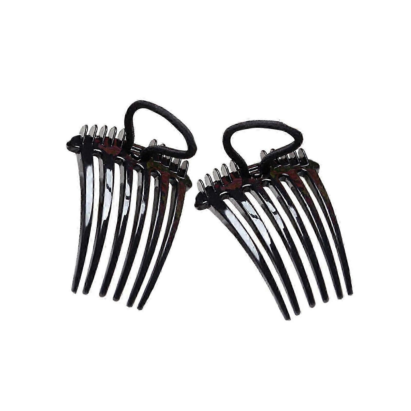 Ponytail Bump it UP Volume Inserts Combs Fluffy Hair Comb Hair Styling Tool with Elastic Rubber Band