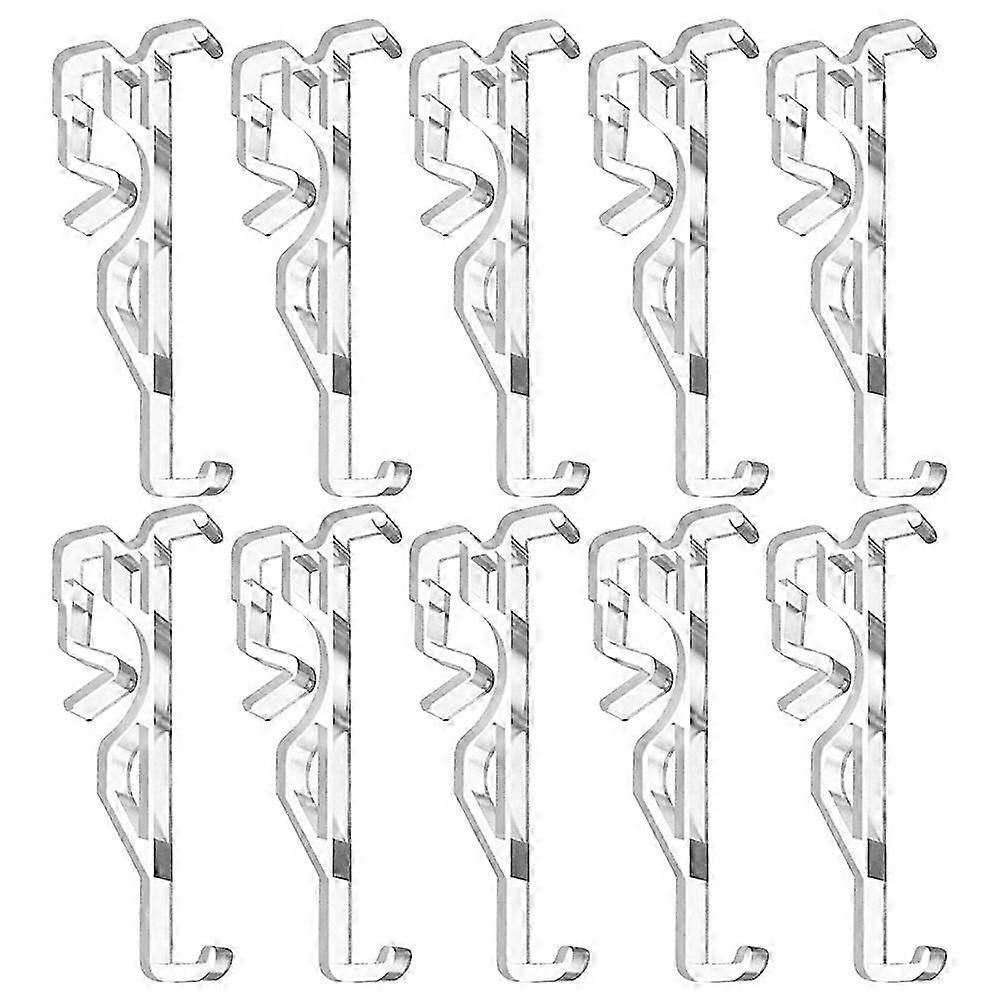 10個ベネチアンブラインド隠しリテーナーホルダークリップ Valanceリテーナークリップ Valanceクリップ垂直ブラインド隠しValanceクリップ