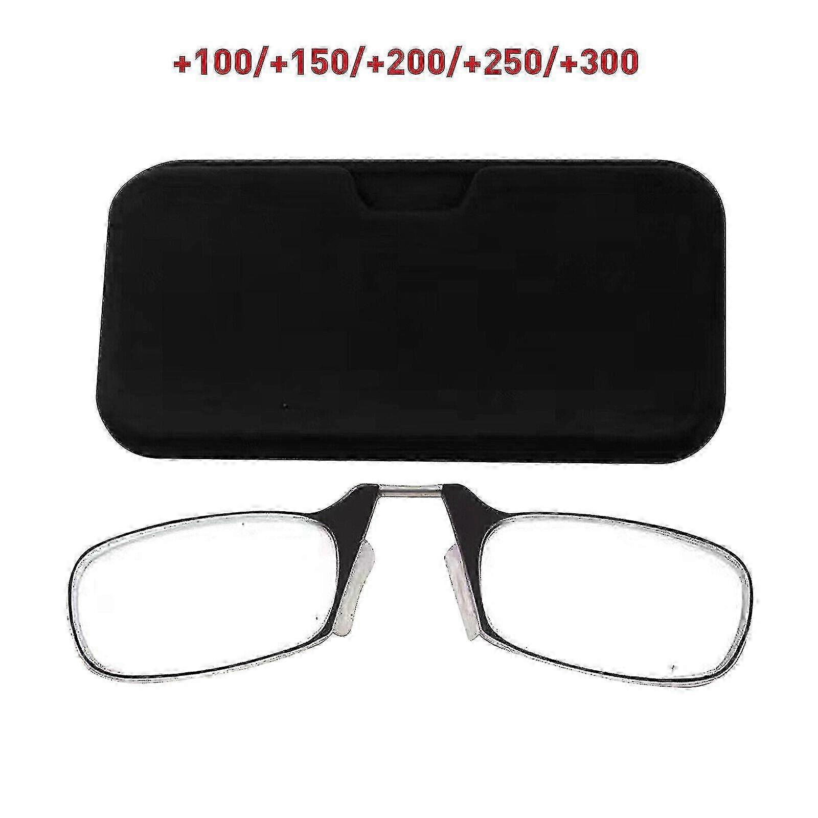 Ultra Thin Optics Reading Glasses Case Mini Clip Unisex 1.0, 1.5, 2.0, 2.5, 3.0