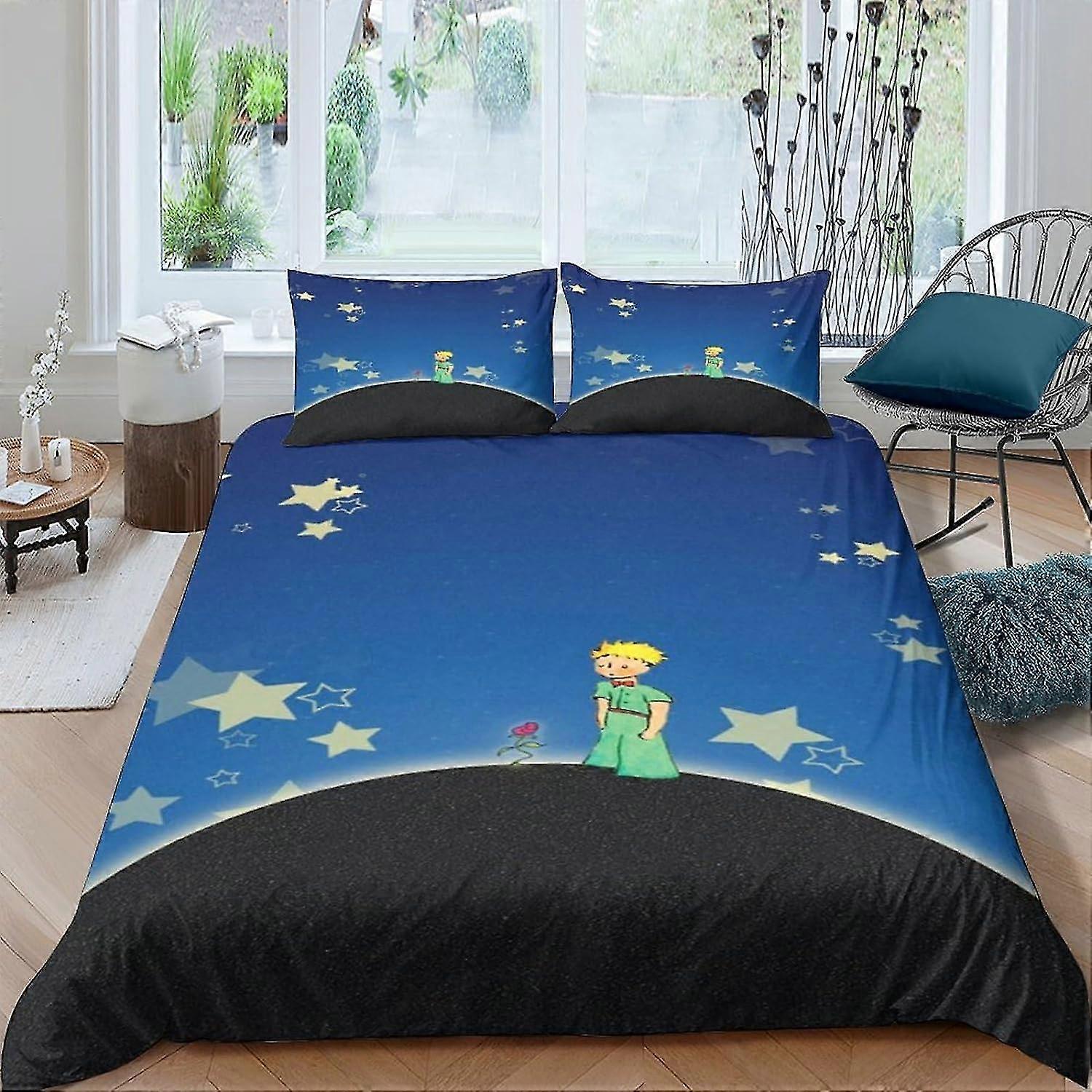 3D Print Anime Characters Quilt Cover Comforter for Teens and Adults with Zipper Closure Pillow Cases