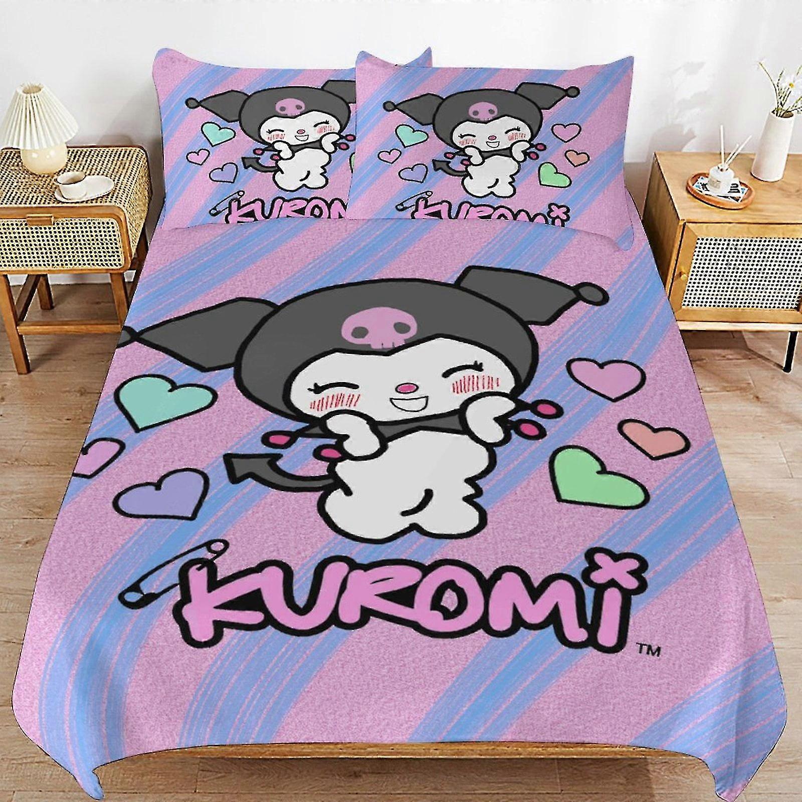 Microfiber Bedding Set with 3D Printed Design, Lightweight 3 Piece Comforter Set, 1 Duvet Cover and 2 Pillow Shams for Kids