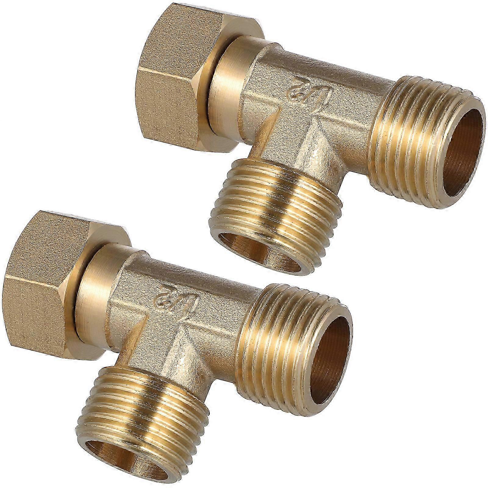 2pcs messing rør montering 90 grader smidd albue vannrør leddrør deler