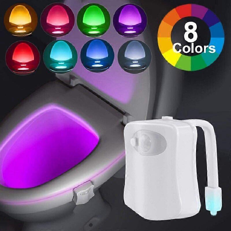 2-piece toilet night light motion sensor light sensor color