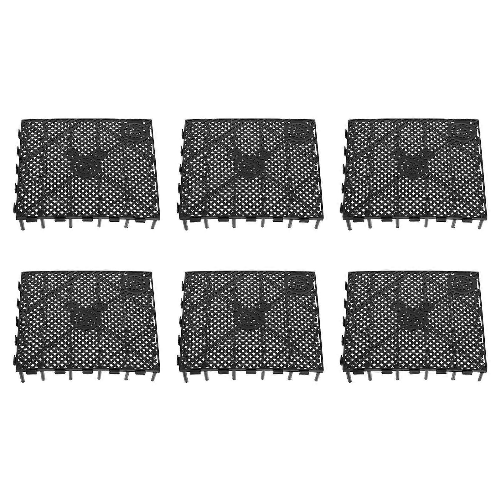 Aquarium Dividers Gravel Filters Plastic Support for Bottom Mud DIY Design Fish Tank Accessories 6Set