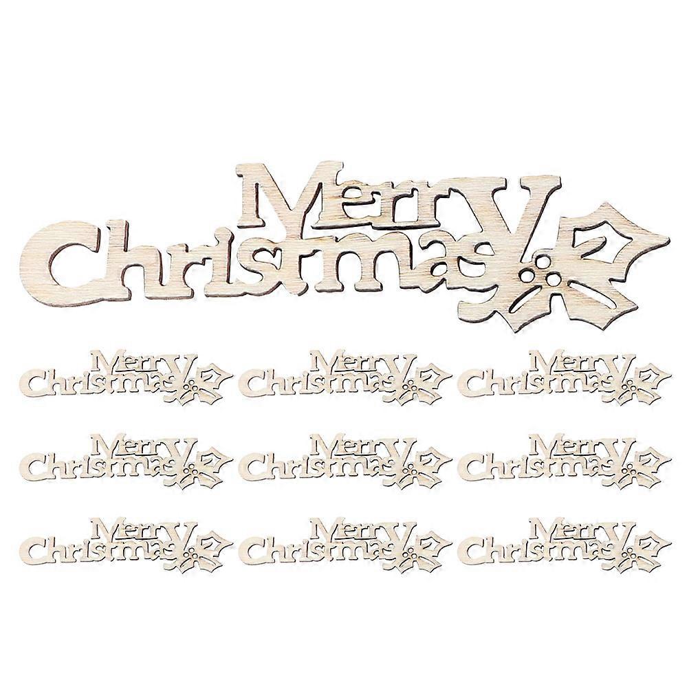 10pcs Unfinished Wooden Christmas Ornaments for DIY Crafts – Decor for Holiday and Creative Projects