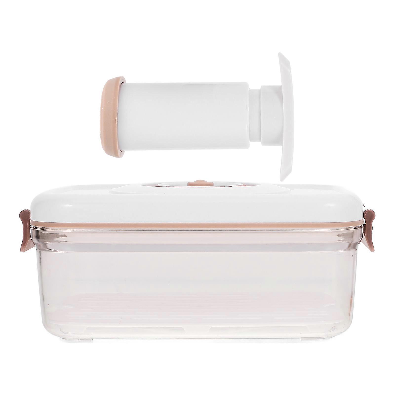 Sealable Containers Vacuum Sealer Box Microwave 1.2L Dust-Proof Storage Box 1Set