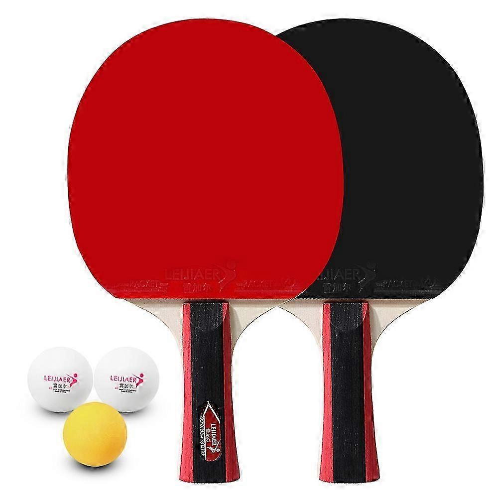 Table Tennis 2 Player Set 2 Table Tennis Bats Rackets and 3 Ping Pong Balls with Cover Bag