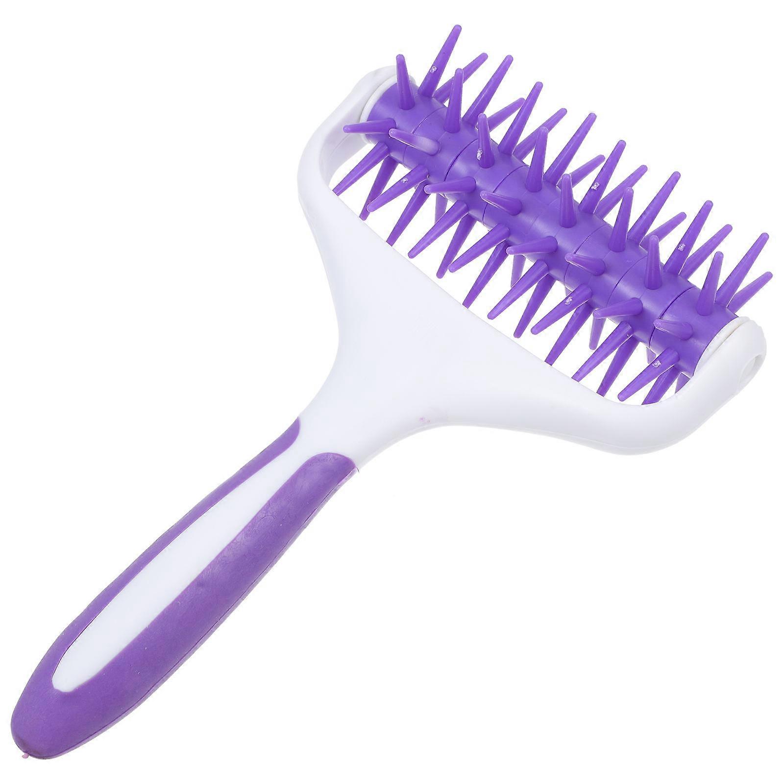 1pc Pizza Cookies Dough Roller Pastry Pie Needle Wheel Baking Tool Purple