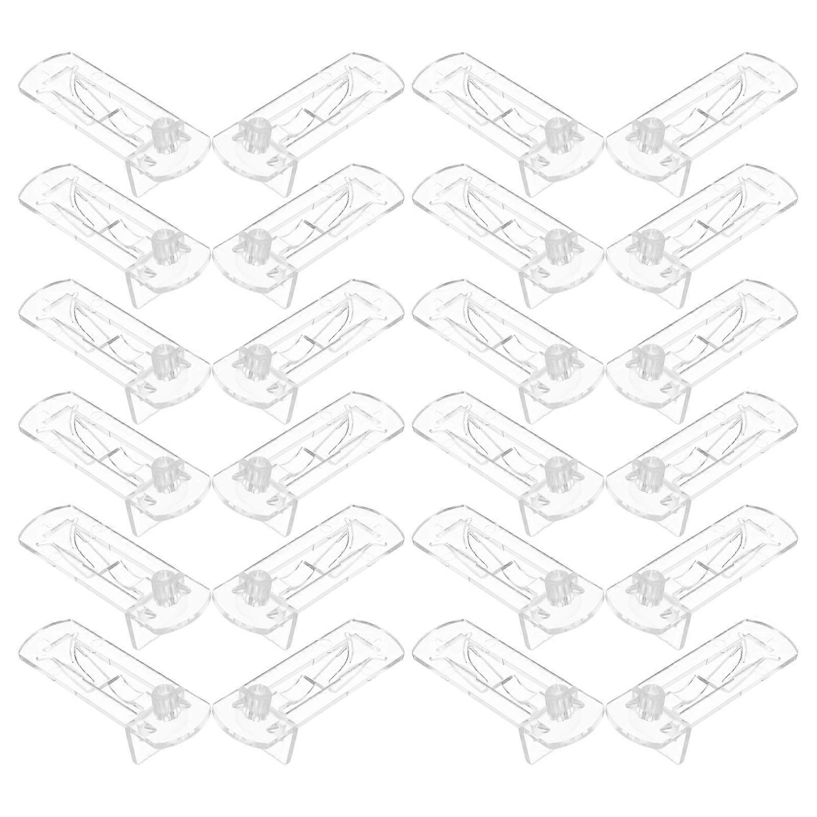 Self-Locking Cabinet Shelf Pegs Cylindrical Shape Plastic Shelf Clips Display Cabinets 30Pcs