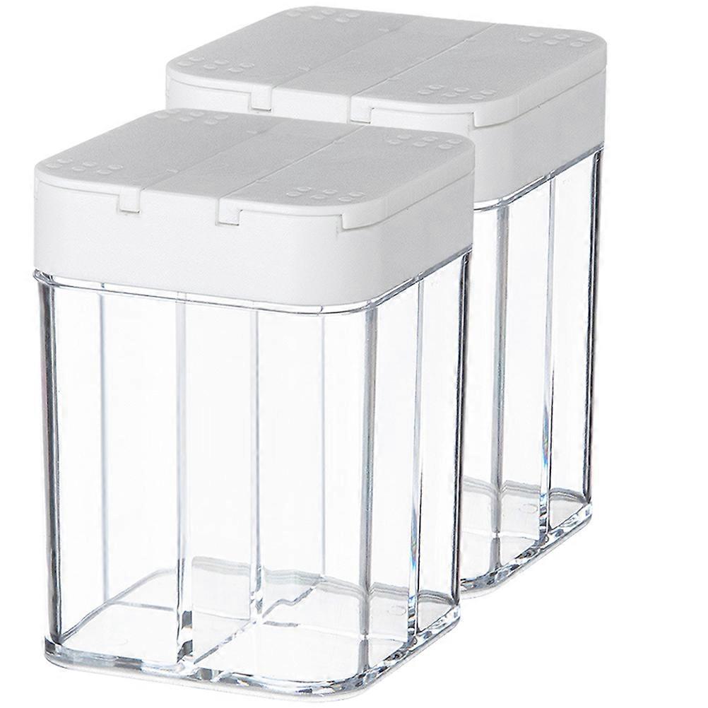 Multi-Layered Seasoning Storage Box Compartment Spice Box For Travel And Camping Classification 2Pcs