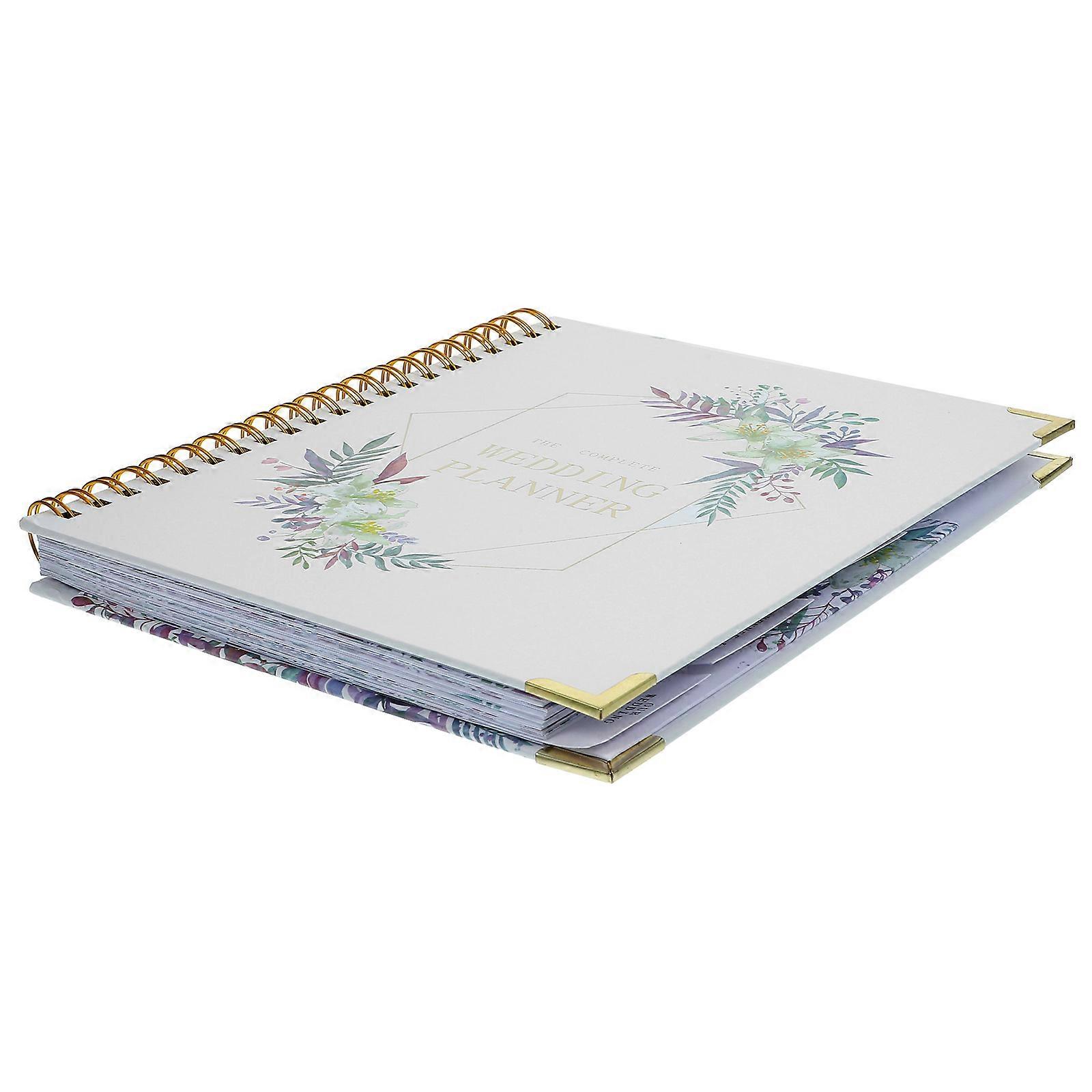 Writing Wedding Notepad Wedding Planner Recording Wedding Memory For Brides 28.00X23.00X2.10CM 1Pack