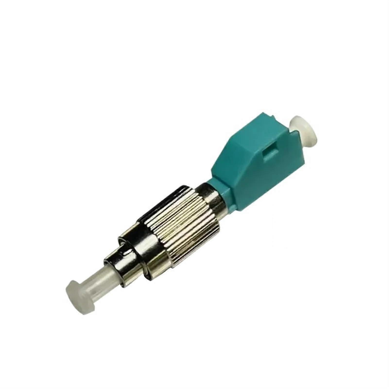 LCFC fiber adapter, female, male, 2 pieces, LCtoFC hybrid connector, adaptation of singlemode to multimode fiber coupler (LC UPCFC UPC OM3)